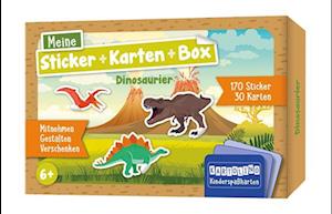 Cover for Meine Sticker + Karten + Box - Dinosaurier (Book) (2024)