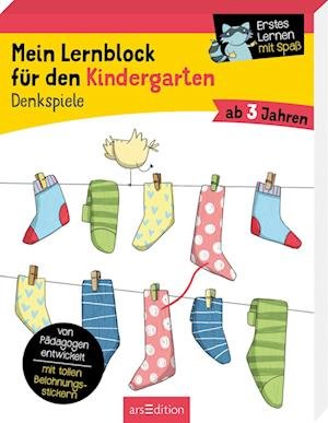 Cover for Hannah Lang · Mein Lernblock für den Kindergarten - Denkspiele (Paperback Book) (2021)