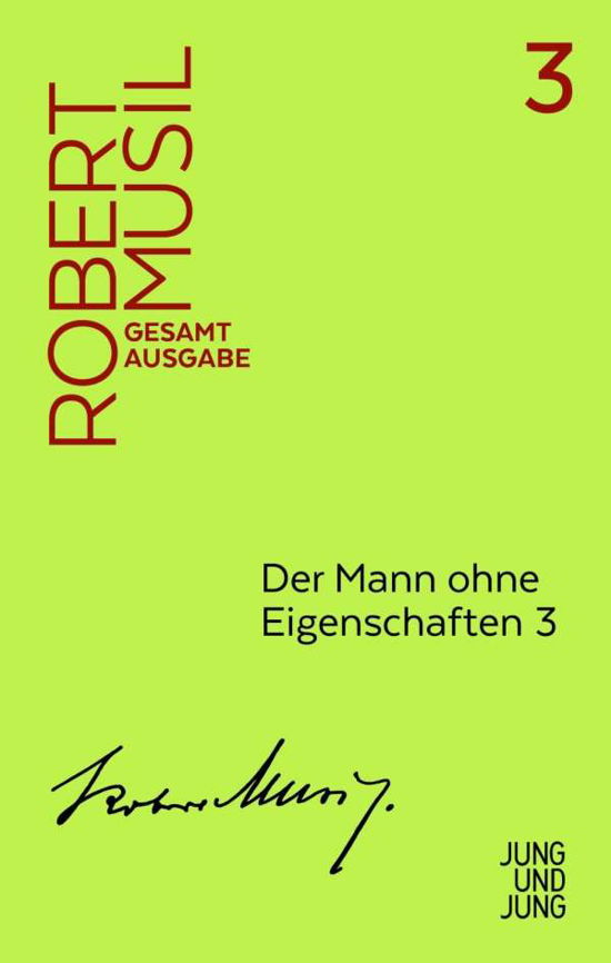 Cover for Musil · Der Mann ohne Eigenschaften.3 (Bok)