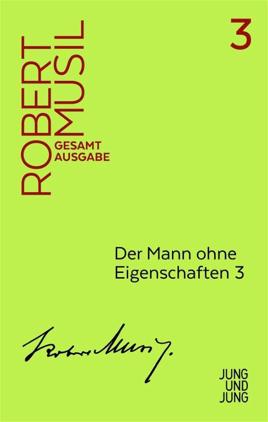 Cover for Musil · Der Mann ohne Eigenschaften.3 (Bok)