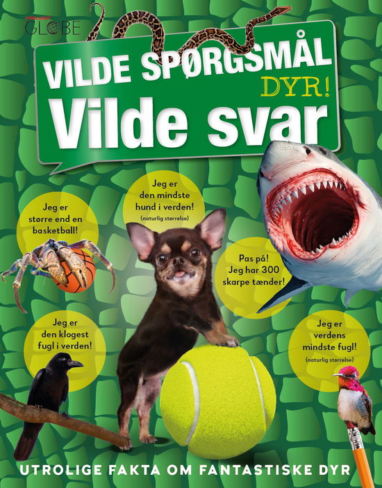 Cover for Vilde spørgsmål - Vilde svar - Dyr (Bound Book) [1st edition] (2021)