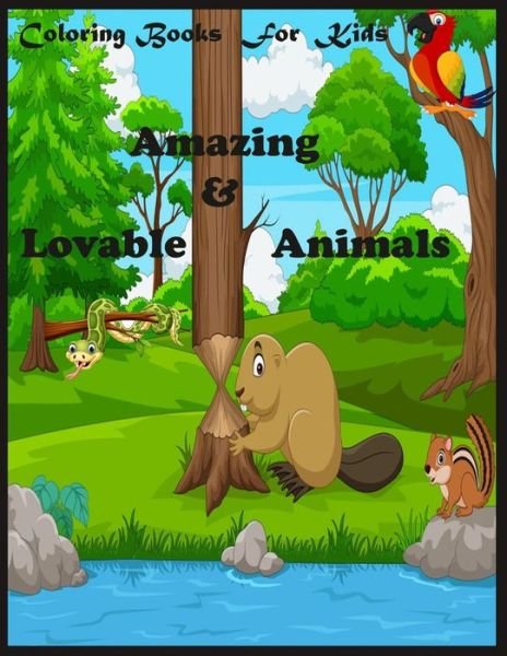 Cover for A J Smith · Coloring Books For Kids: Amazing &amp; Lovable Animals: Amazing &amp; Lovable Animals: animal mandala coloring book for kids ages 6-8, 9-12 (Pocketbok) (2021)