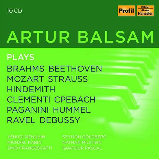 Cover for Artur Balsam · Plays Brahms, Beethoven, Mozart (CD) (2021)