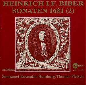 Cover for H.I.F. Von Biber · Sonaten 1681 Vol.2 (CD) (1994)