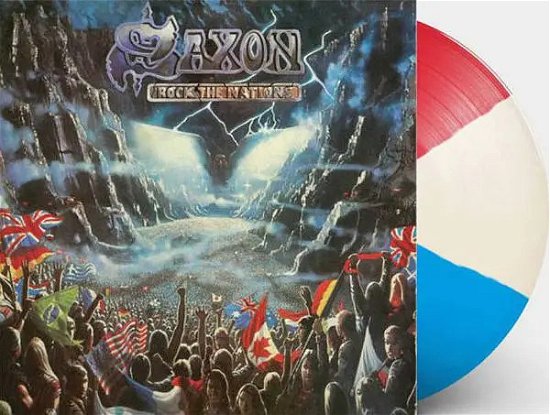 Cover for Saxon · Rock the Nations (LP) [Tri-Colour Vinyl edition] (2018)