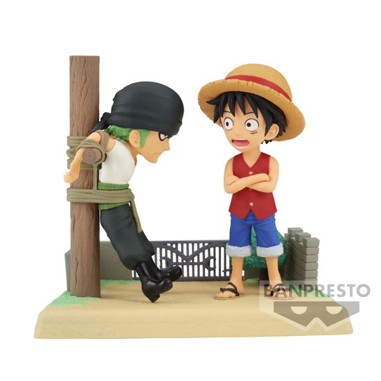 Cover for One Piece: Banpresto · ONE PIECE - Luffy &amp; Zoro - Figure WCF-Log Stories (Leksaker)