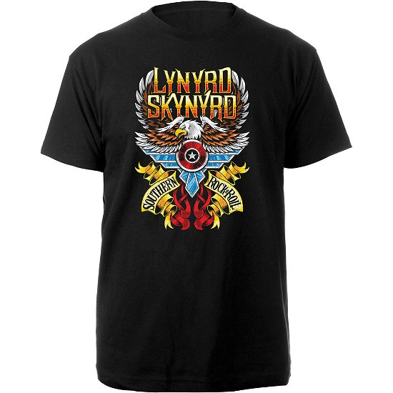 Cover for Lynyrd Skynyrd · Lynyrd Skynyrd Unisex T-Shirt: Southern Rock &amp; Roll (T-shirt) [size S] [Black - Unisex edition]