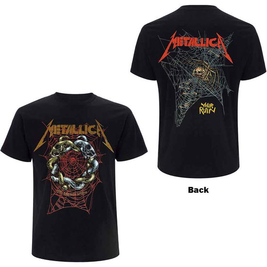 Metallica Unisex T-Shirt: Ruin / Struggle (Back Print) - Metallica - Merchandise - PHD - 5056187741040 - 6. august 2021