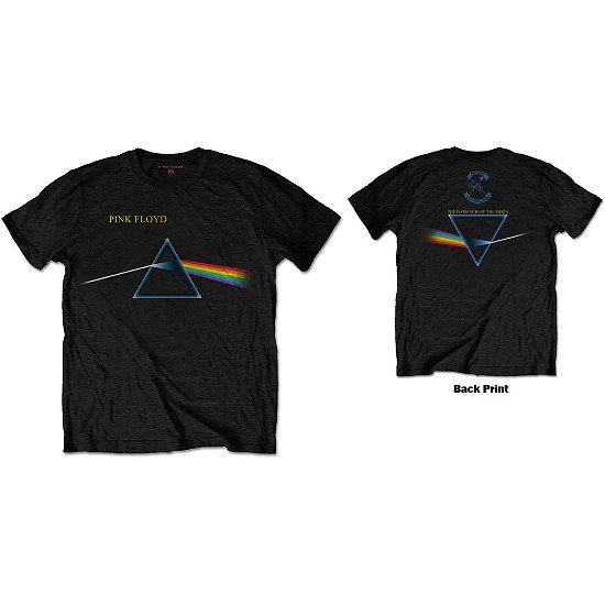 Pink Floyd Unisex T-Shirt: Dark Side of the Moon Flipped (Back Print) - Pink Floyd - Fanituote -  - 5056368614040 - 
