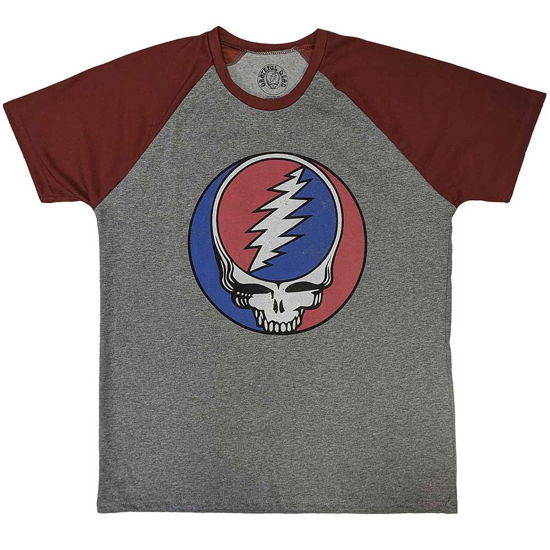 Grateful Dead Unisex Raglan T-Shirt: Steal Your Face Classic - Grateful Dead - Merchandise -  - 5056737210040 - 