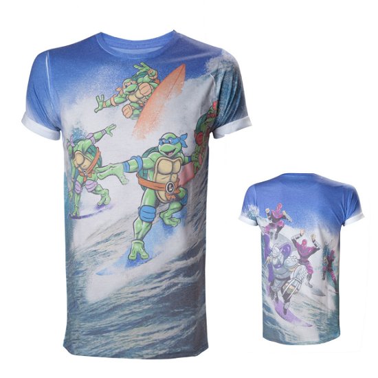 Cover for Teenage Mutant Ninja Turtles · Allover Surfing Turtles Sublimation (T-Shirt Unisex Tg. S) (T-shirt)