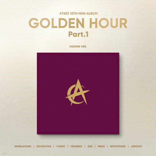 Cover for ATEEZ · Golden Hour pt.1 (CD/Merch) [Korean Random Digipack w. POB edition] (2024)