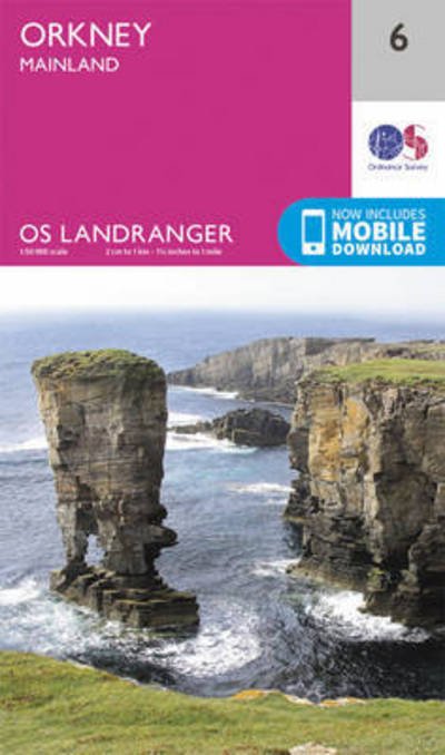 Cover for Ordnance Survey · Orkney - Mainland - OS Landranger Map (Landkart) [February 2016 edition] (2016)