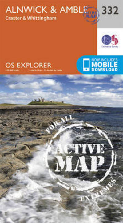 Alnwick and Amble, Craster and Whittingham - OS Explorer Active Map - Ordnance Survey - Bücher - Ordnance Survey - 9780319472040 - 16. September 2015