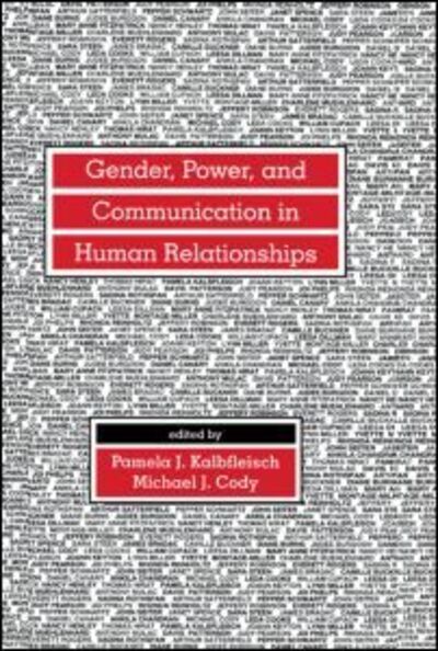 Cover for Kalbfleisc · Gender, Power, and Communication in Human Relationships - Routledge Communication Series (Paperback Book) (1995)