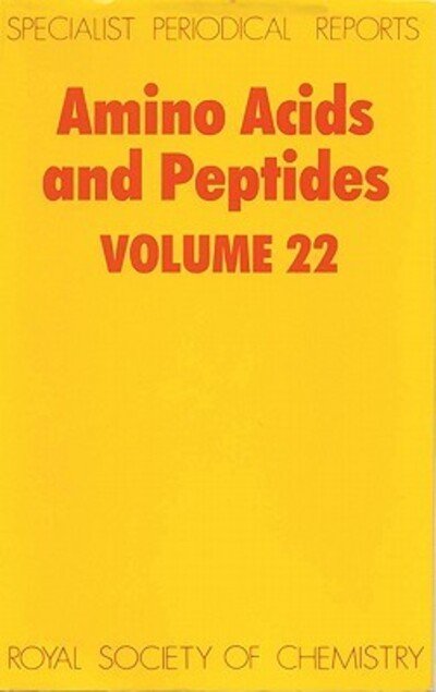 Cover for Royal Society of Chemistry · Amino Acids and Peptides: Volume 22 - Specialist Periodical Reports (Hardcover bog) (1991)