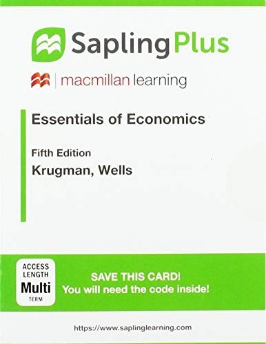 Cover for Paul Krugman · Saplingplus for Essentials of Economics (Multi-Term Access) (N/A) [5th edition] (2020)