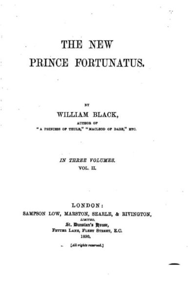 Cover for William Black · The New Prince Fortunatus (Paperback Book) (2016)