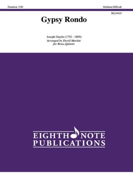 Gypsy Rondo - Joseph Haydn - Bøker - Eighth Note Publications - 9781771572040 - 1. april 2015
