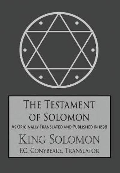 Cover for King Solomon · The Testament of Solomon (Hardcover Book) (2017)