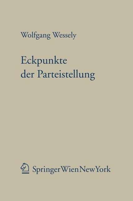 Cover for Wolfgang Wessely · Eckpunkte Der Parteistellung (Book)