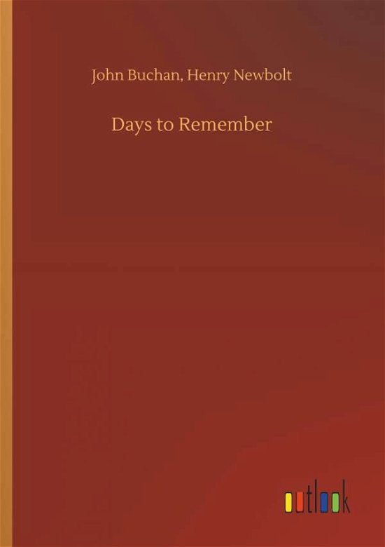 Cover for Buchan · Days to Remember (Buch) (2018)