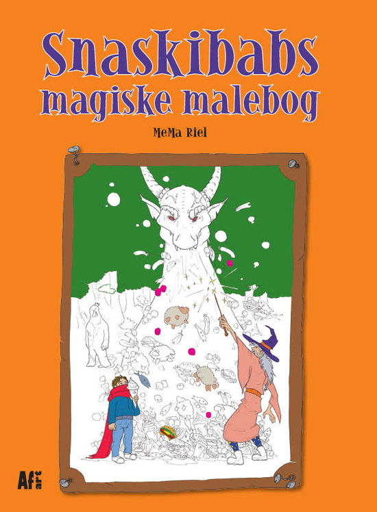Cover for Troldmanden Snaskibab: Snaskibabs magiske malebog (Hæftet bog) [1. udgave] (2025)