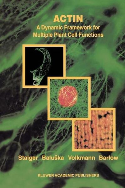 Christopher J Staiger · Actin: a Dynamic Framework for Multiple Plant Cell Functions - Developments in Plant and Soil Sciences (Taschenbuch) [1st Ed. Softcover of Orig. Ed. 2000 edition] (2010)