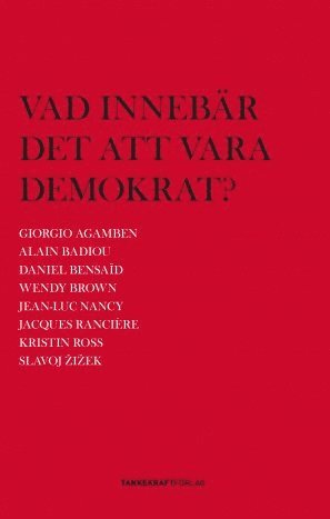 Cover for Wendy Brown · Vad innebär det att vara demokrat? (Map) (2010)