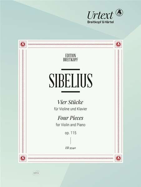 Cover for Sibelius · Vier Stücke op. 115 für Violin (Bog)
