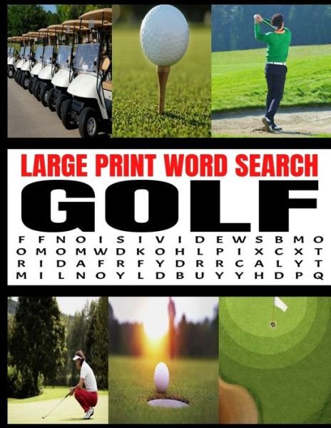 Cover for Bv Lee Press · Large Print Word Search Golf (Paperback Book) (2020)