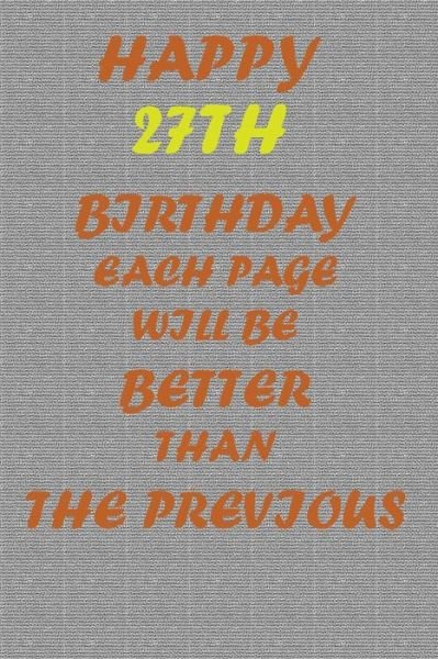 Cover for Awesome Printer · Happy 27th Birthday! (Pocketbok) (2020)