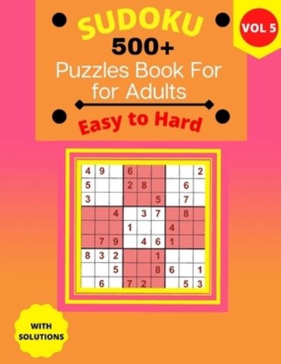 Cover for Houss Edition · Easy to Hard Sudoku Puzzle Book for Adults (Paperback Book) (2021)