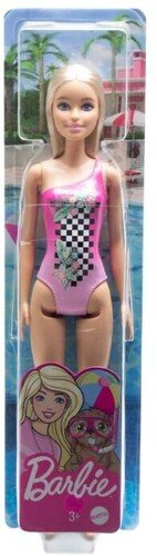 Barbie Beach Doll Tropical Checkers Blonde - Barbie - Fanituote -  - 0194735020041 - perjantai 1. heinäkuuta 2022