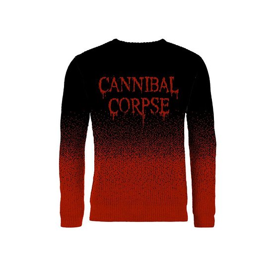 Cover for Cannibal Corpse · Dripping Logo (Dip Dye, Knitted Jumper) (Bekleidung) [size M] [Black edition] (2017)