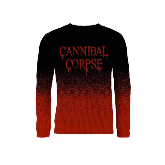 Cover for Cannibal Corpse · Dripping Logo (Dip Dye, Knitted Jumper) (Klær) [size M] [Black edition] (2017)