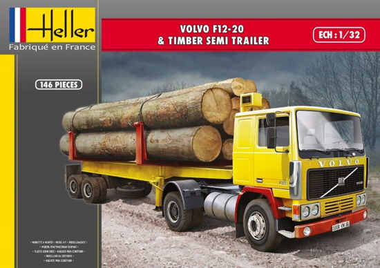 Cover for Heller · 1/32 Volvo F12-20 En Timber Semi Trailer (Legetøj)