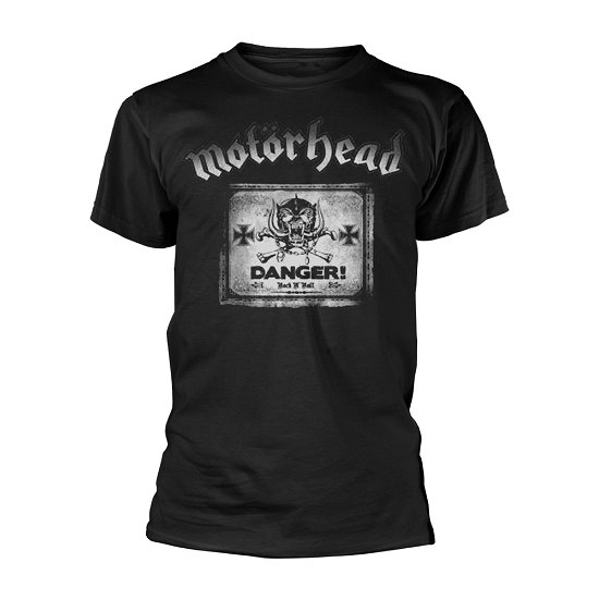 Motorhead Unisex T-Shirt: Danger - Motörhead - Mercancía - Global - Apparel - 5055295390041 - 26 de noviembre de 2018