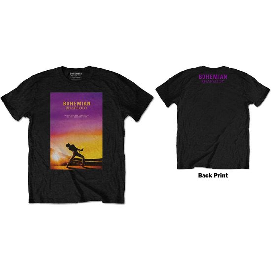 Queen Unisex T-Shirt: Bohemian Rhapsody (Back Print) - Queen - Produtos - MERCHANDISE - 5056170658041 - 24 de outubro de 2018