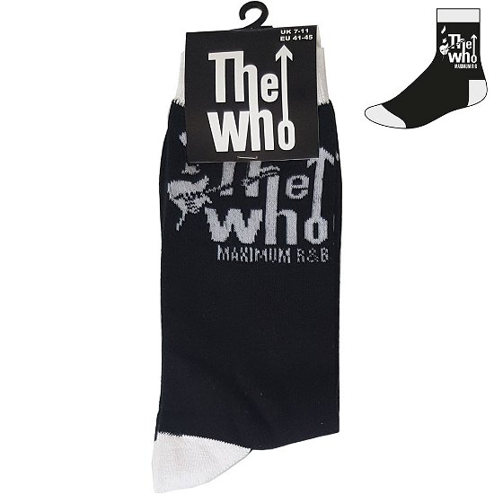 Cover for The Who · The Who Unisex Ankle Socks: Maximum R&amp;B (UK Size 7 - 11) (Bekleidung) [size M] [Black - Unisex edition]
