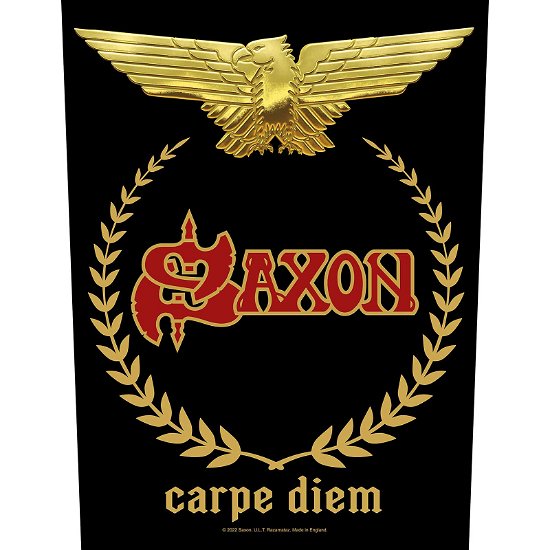 Cover for Saxon · Saxon Back Patch: Carpe Diem (MERCH)