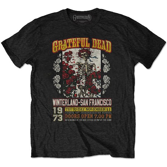 Cover for Grateful Dead · Grateful Dead Unisex T-Shirt: San Francisco (Eco-Friendly) (T-shirt) [size S] [Black - Unisex edition]