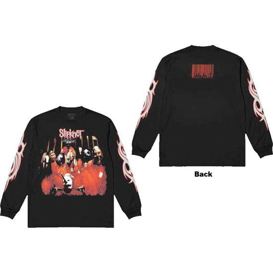 Slipknot Unisex Long Sleeve T-Shirt: Spit it Out (Back & Sleeve Print) - Slipknot - Koopwaar -  - 5056561050041 - 