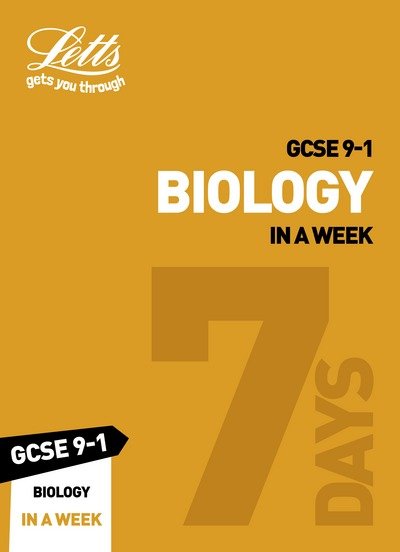 Cover for Letts GCSE · GCSE 9-1 Biology In A Week: Ideal for the 2024 and 2025 Exams - Collins GCSE Grade 9-1 Revision (Paperback Bog) [Amazon PrintReplica edition] (2018)