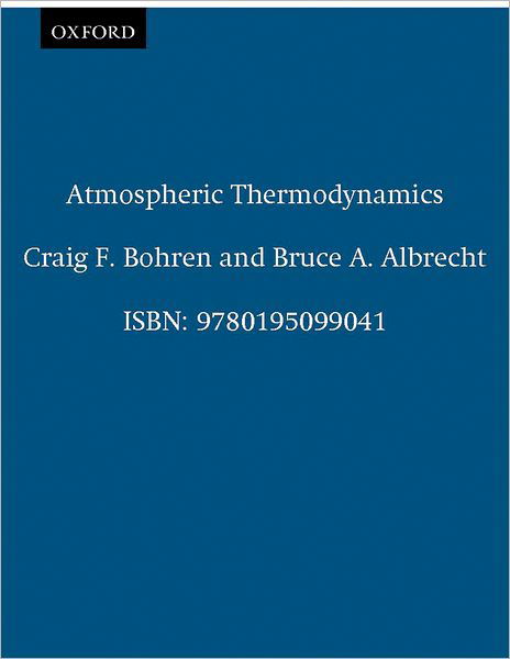 Cover for Craig F. Bohren · Atmospheric Thermodynamics (Gebundenes Buch) (1998)