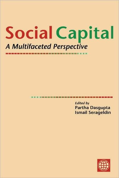 Cover for Partha Dasgupta · Social Capital: a Multifaceted Perspective (Revised) (Taschenbuch) (2001)