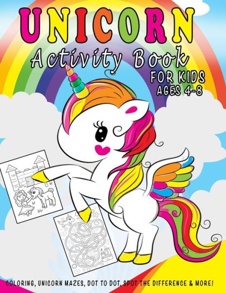 Cover for Tinypup Press · Unicorn Activity Book For Kids Ages 4--8 (Taschenbuch) (2019)