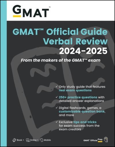 GMAT Official Guide Verbal Review 2024-2025: Book + Online Question Bank - GMAC (Graduate Management Admission Council) - Bøker - John Wiley & Sons Inc - 9781394260041 - 30. mai 2024
