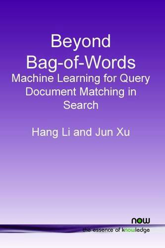 Cover for Hang Li · Semantic Matching in Search - Foundations and Trends (R) in Information Retrieval (Paperback Book) (2014)