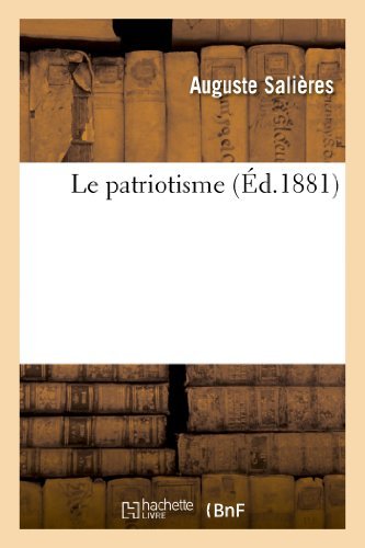 Cover for Salieres-a · Le Patriotisme (Paperback Book) [French edition] (2013)